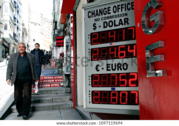 Turkish Lira Foreign Exchange Rates Sit Stock Photo Edit Now - 